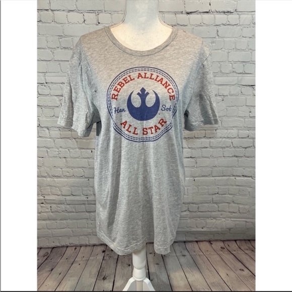 STAR WARS Rebel Alliance T-shirt Gray-Large - Picture 1 of 2